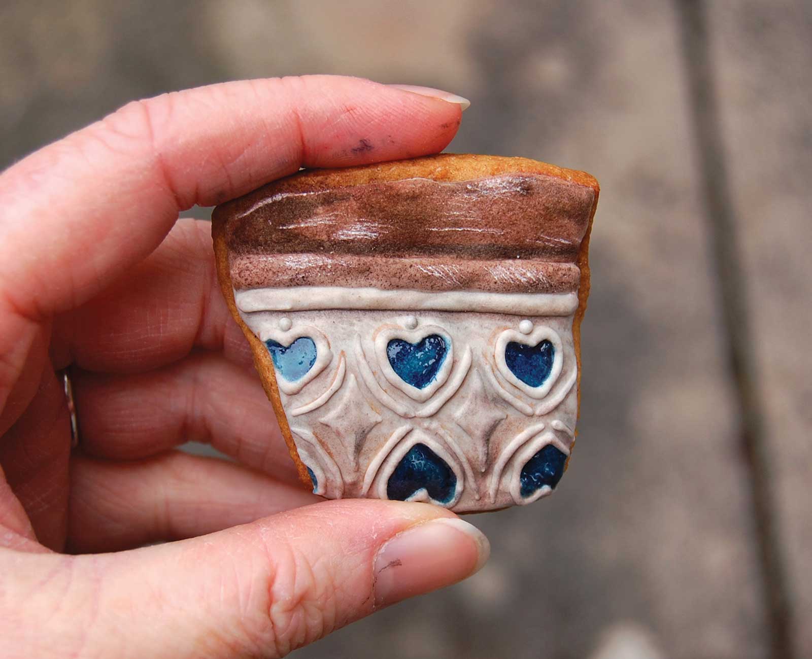 Shakespeare scholar Ella Hawkins bakes and designs intricately decorated cookies (or biscuits) that take a page from antiquarian books and medieval manuscripts.