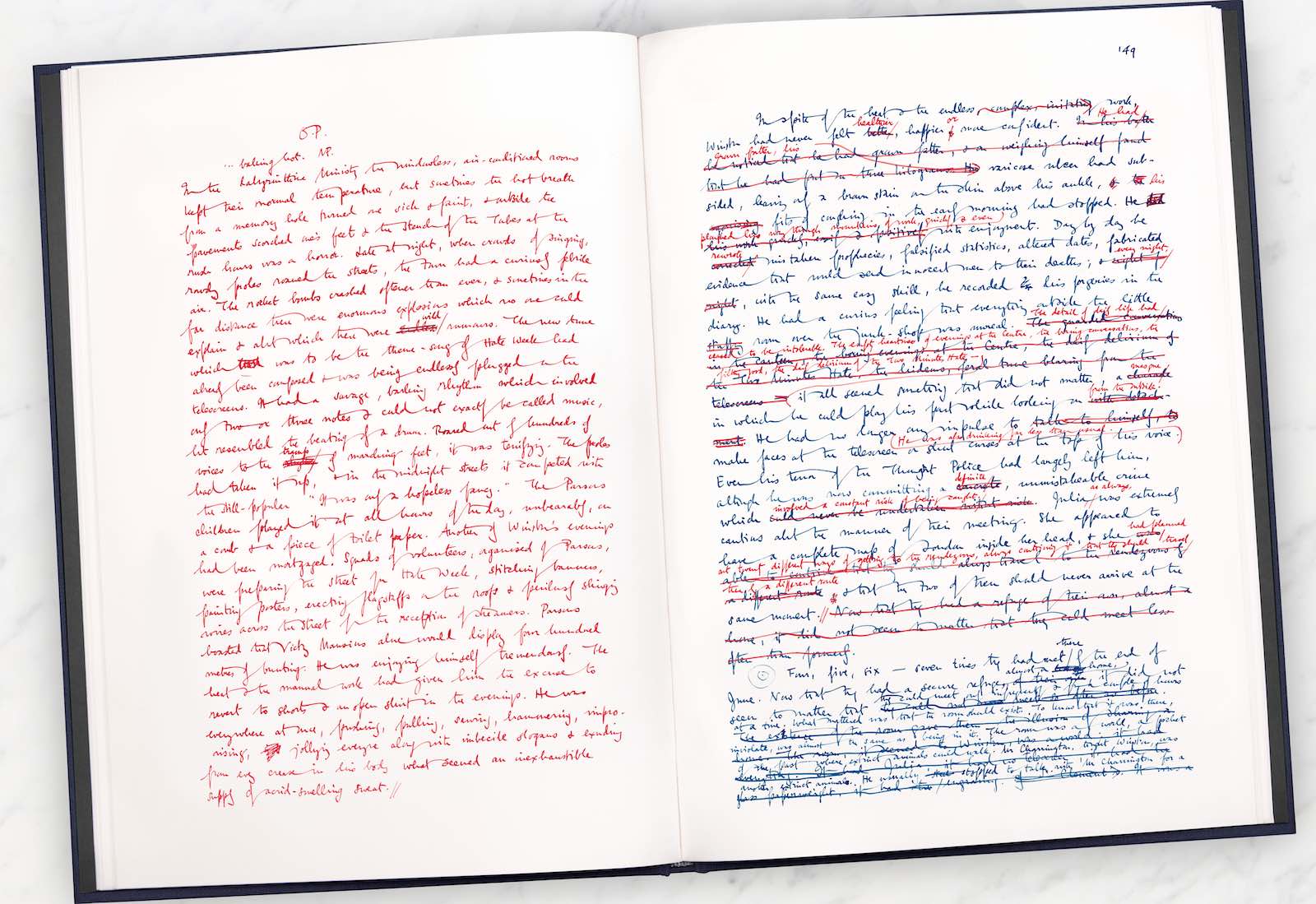 George Orwell's 1984 manuscript