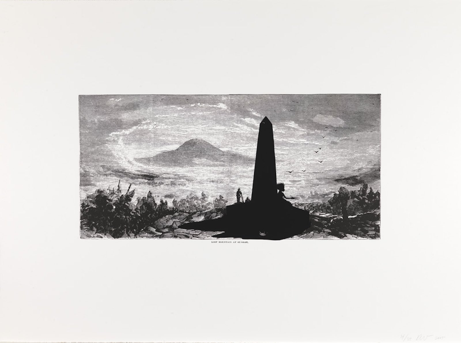 Lost Mountain at Sunrise, from the portfolio Harper’s Pictorial History of the Civil War (Annotated)