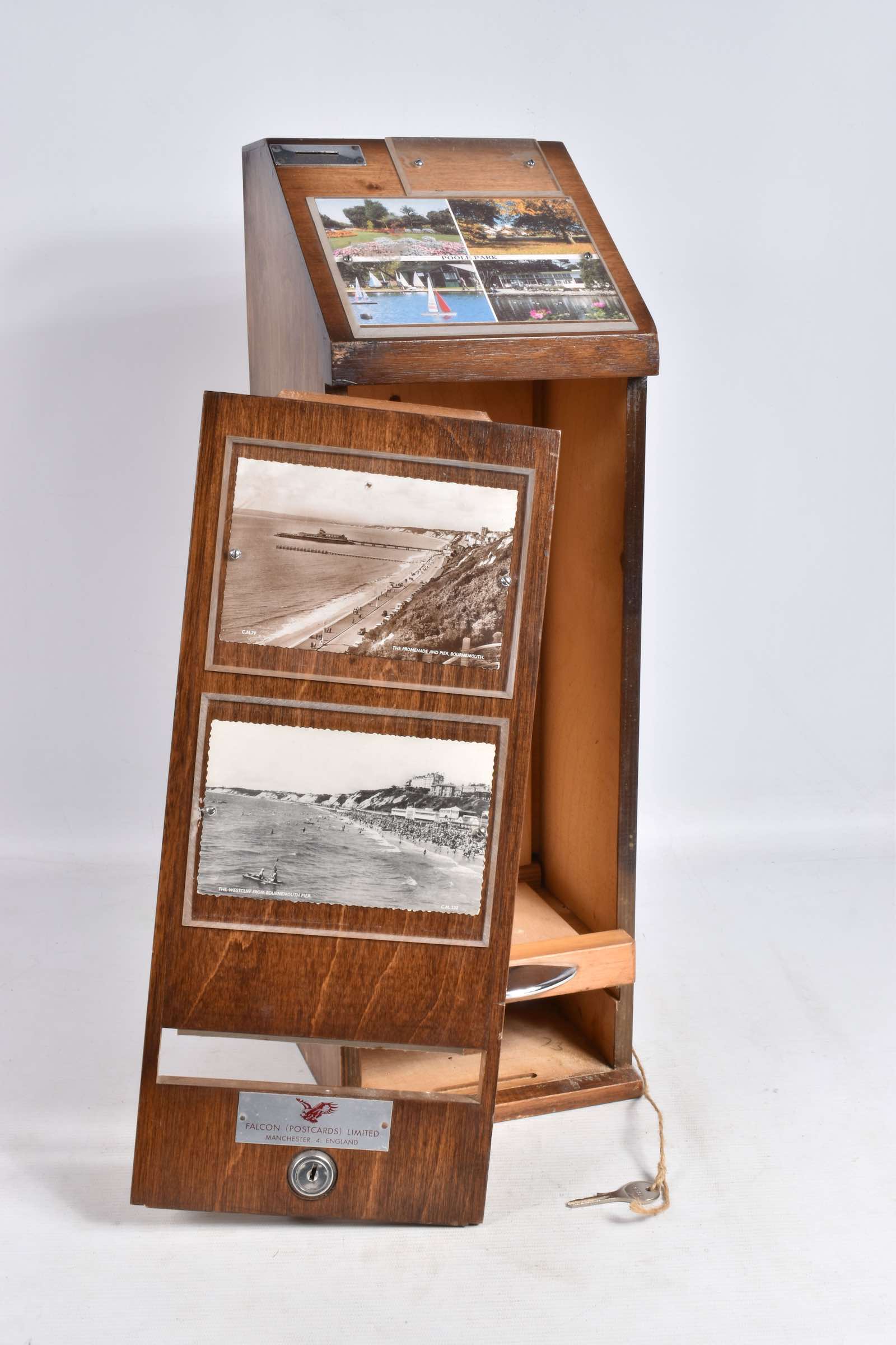 Vintage postcard dispenser