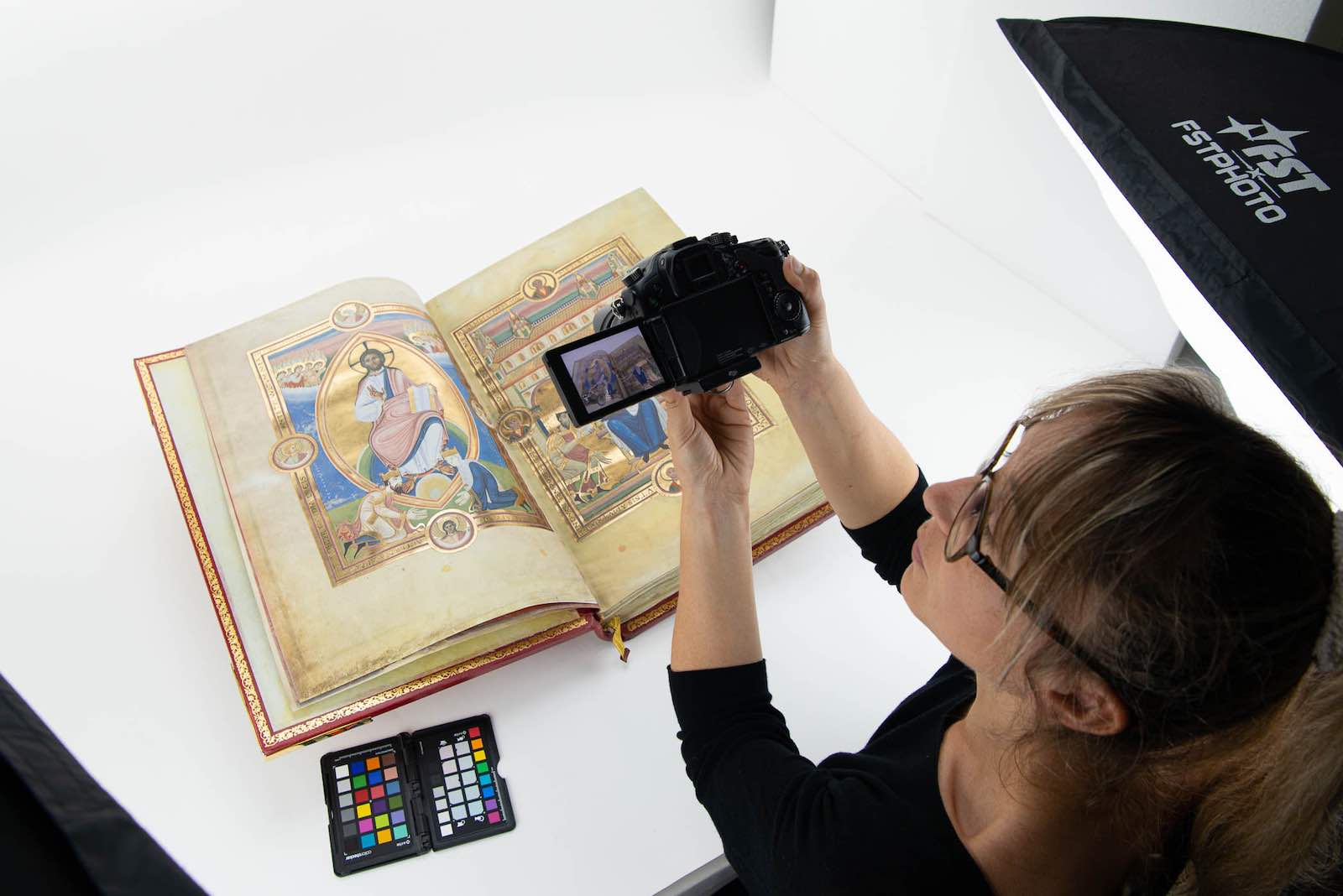 Facsimile Finder’s photo and video expert at work