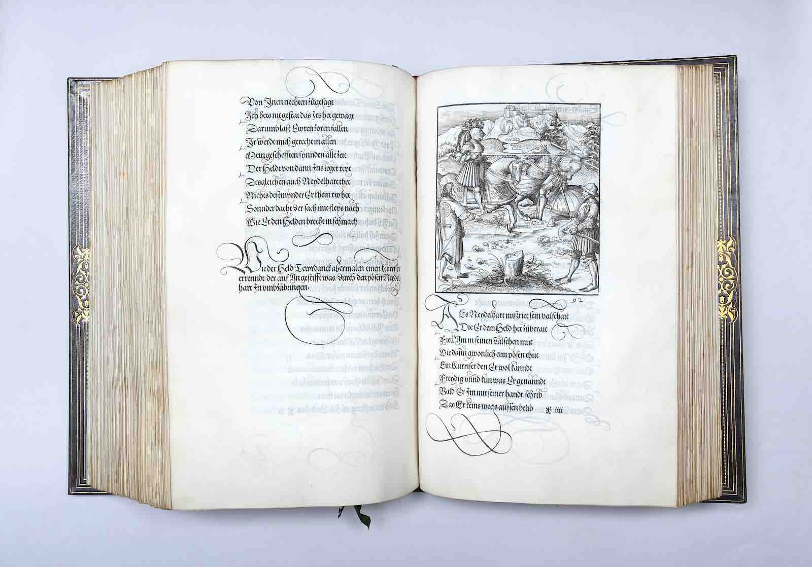 [Theuerdanck] Die geuerlicheiten und einsteils der geschichten des loblichen streytparen und hochberümbten helds und ritters herr Tewrdannckhs by Melchior Pfintzing (1517)