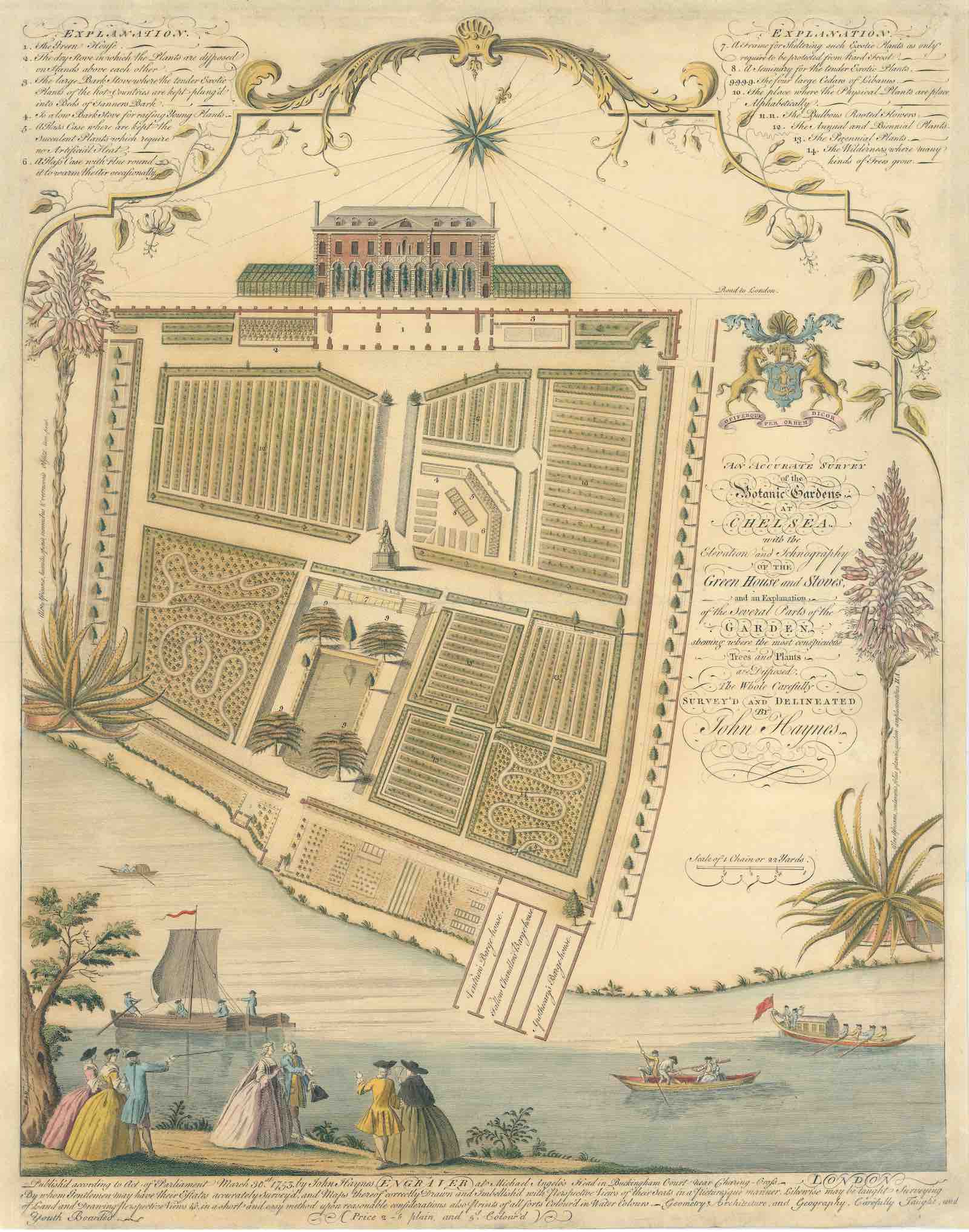 John Haynes's An Accurate Survey of the Botanic Gardens at Chelsea