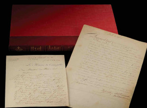 James Monroe, Robert R. Livingston, and Francois Barbe-Marbois documents signed for the Ratification of the Louisiana Purchase Treaty (estimate: $20,000+)