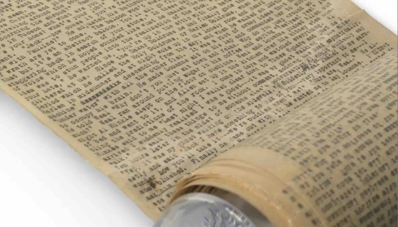 Jack Kerouac's original typescript scroll of On The Road