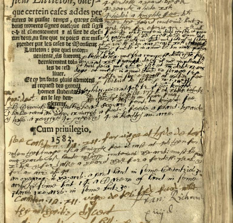 Les tenures du monsieur Littleton