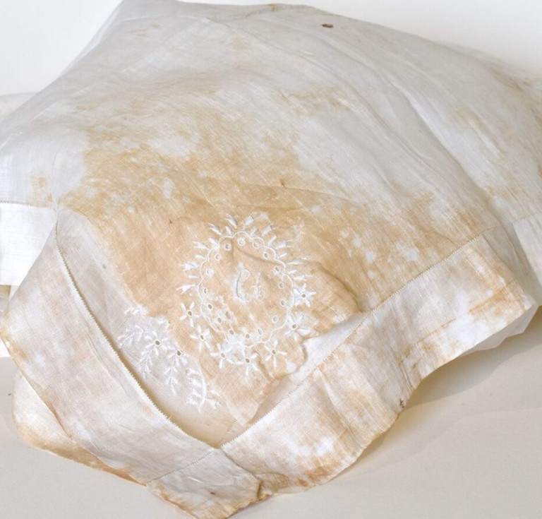 Cassandra Austen's embroidered handkerchief