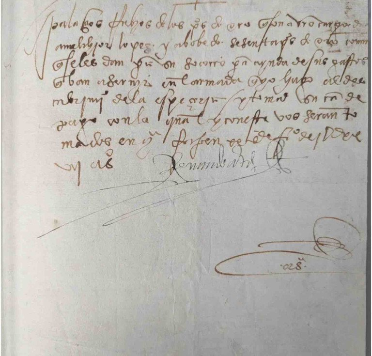 The front of the repatriated manuscript